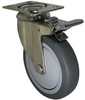 Stainless Swivel Caster with Total Locking Brake - Model 3A - SS-3ARF5-SML - Caster City, Inc.