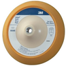 3M Stikit 05568 Soft Yellow PSA Disc Pad - 8 in Diameter - 1 in Thick - 5/8-11 Internal Thread Attachment - 051131-05568 - R. S. Hughes Company, Inc.