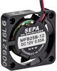 Axial Fan, Brushless Motor, Miniature, High Reliability, Ball, Mfb25B Series, 12 Vdc, 25 Mm, 6 Mm Rohs Compliant Sepa -- 19M8049
