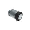 Spring Loaded Plunger, Thread-in, Miniature Size, Without hold-open feature, Steel, Black Knob - 56-130-000 - Southco