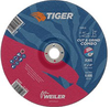 Weiler TIGER Aluminum Oxide Cut/Grind Wheel - 9 in Diameter - 7/8 in Center Hole - Thickness 1/8 in - 57107 - 012382-57107 - R. S. Hughes Company, Inc.
