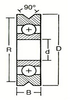 V Groove Bearings and Wire Straighteners -- R6200-ZZ / 35