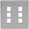 Datacommunication Face Plate - IFP26GY - Hubbell Incorporated