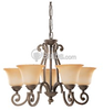 Five-Light Fluorescent Chandelier Fixture - 39032BLE-71 - bulbs.com