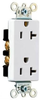 Duplex/Single Receptacle -- 26352-W - Image