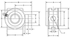 Type E Wide Slot Take Up Bearing Units -- Type E Take Up 1.75