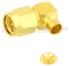 Right Angle SMA Male (Plug) Connector For RG402, RG402 Tinned, .141 SR Cable, Solder - SC7016 - Fairview Microwave Inc.