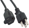 1ft 16 AWG Outlet Saver Power Extension Cord (NEMA 5-15R to NEMA 5-15P) -- P7B1-1Y - Image