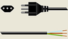 Italian Power Cord -- A7313 - Image