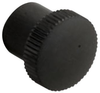 Knob, Round Knurled, Threaded, 16Mm; Shaft Type Davies Molding -- 12AC6874