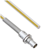 Teflon Jacket Cable Assembly TRB Non-Insulated Bulk Head 3-Lug Cable Jack with Bend Relief to Blunt .236