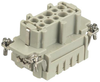 Heavy Duty Insert, Rcpt, 10Pos+Pe, 14Awg; Product Range Harting - 67AC7076 - Newark, An Avnet Company