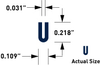 60 Durometer Neoprene Profile Channels -- X21022 - Image