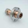 7/16″ DIN Double Ended Coaxial Feedthrough, 50ohm, DC to 7.5 GHz, 2700 VRMS, 100 Watts, 0.275″ Copper Conductor, 2.75″ Conflat Flange -- A12858-1-CF - Image
