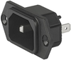 Connector, Mains Socket, 15A, 250V, Blk; Iec Connector Type Schurter - 04X9702 - Newark, An Avnet Company