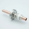Power Feedthrough, 8000 Volts, 1 Tube, 0.75″ Copper Conductor, 2.75″ Conflat Flange - A0236-1-CF - MPF Products, INC.
