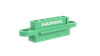 8+4 Pos. Female Cable Housing, no Screw-Lok - G125-2249600-02-08-02 - Harwin Plc