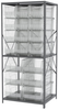 Akro-Mils 6500 lb Adjustable Clear Gray Powder Coated Steel 22 ga Open Adjustable Fixed Shelving System - 12 Bins, 6 Bins - 6500 lb Total Capacity - AS3679ASSORTSC - AS3679ASSORTSC - R. S. Hughes Company, Inc.