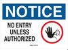 Admittance Sign - 25902 - Brady Corporation