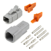 Amphenol Sine Systems ATM4PS-CKIT 4-Pin Receptacle & Plug ATM Connector Kit - 40072 - Waytek, Inc.
