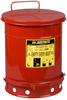 Justrite Red Steel 10 gal Safety Can - 18 1/4 in Height - 13 15/16 in Overall Diameter - 09300 - 09300 - R. S. Hughes Company, Inc.