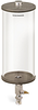 Clear View Single Feed Manual Lubricator, 1 gal Acrylic Reservoir, 1/8” Female NPT Outlet, 5/8”-18 Thread for Remote Mounting - B4461-128ABRW - Oil-Rite Corp.