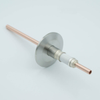 Power Feedthrough, 12000 Volts, 1 Tube, 0.25″ Copper Conductor, 2.16″ QF / KF Flange - A0118-2-QF - MPF Products, INC.