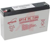 Battery; Lead-Acid; 7; 6 V; 151 mm L x 34 mm W x 97.5 mm H; 1.32 - 70111486 - Allied Electronics, Inc.