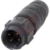 IN-LINE CONNECTOR, MALE, WEATHERTIGHT, #20 CONTACTS, 4 PIN - 70214380 - Allied Electronics, Inc.