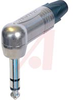 PLUG 1/4 INCH STEREO - RIGHT ANGLE - NICKEL/SILVER - 70088331 - Allied Electronics, Inc.