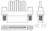 D-Shaped Connectors - 6-1589455-3 - TE Connectivity