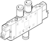Air solenoid valve - CPE24-M1H-5JS-QS-12 - Festo Corporation