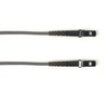 1-m, MTRJ - MTRJ, 50-Micron, Multimode, Plenum, Gray Fiber Optic Cable -- FOCMP50-001M-MTMT-GR - Image
