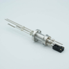 Thermocouple-Power Feedthrough, 1 Pair Type J, w/ Miniature TC Connector, 5000 Volts, 15 Amps, 2 Pins, 1.33″ Conflat Flange - A0443-4-CF - MPF Products, INC.