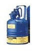 Justrite Blue 1 pt Safety Can - 6.75 in Height - 4.375 in Overall Diameter - 697841-00262 - 697841-00262 - R. S. Hughes Company, Inc.