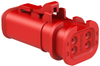 Automotive Housing, Plug, 4Pos, Red Rohs Compliant Amphenol Sine/tuchel - 69AH6699 - Newark, An Avnet Company