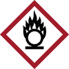 Brady B-235 Black / Red on White Diamond Paper Hazardous Material Label - 1 in Width - 1 in Height - 118882 -- 754473-66123 - Image