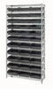 Quantum Small Parts Shelf Bin System - 53390 - U.S. Plastic Corporation