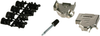 D Sub Backshell, 45 Deg, 9Pos, Zinc; Product Range Te Connectivity - 84R0854 - Newark, An Avnet Company