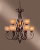 Mid. Chandeliers-Glass Up - 252317 - Light Center (The)