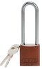 Brown Aluminum Padlock - 123299 - Brady Corporation