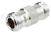 N Female (Jack) to N Female (Jack) Adapter IP67 UnMated, Tri-Metal Plated Brass Body, 1.3 VSWR - SM4460 - Fairview Microwave Inc.