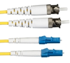 Single-Mode, 9-Micron Duplex Fiber Optic Cable, LC-ST, PVC, 1-m (3.2-ft.) -- EFN093-001M