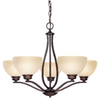 4035BB-207 Mid. Chandeliers-Glass Up - 602927 - Capital Lighting, Inc.