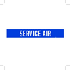 Brady B-946 White on Blue Vinyl Self-Adhesive Pipe Marker - 2 1/4 in Height - 2 in Character Height - 14 in Length - Printed Msg = SERVICE AIR - 7407-1 - 754473-67892 - R. S. Hughes Company, Inc.