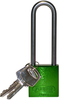 Green Aluminum Padlock - 123295 - Brady Corporation
