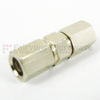 SMC Plug to SMC Plug Adapter, Nickel Plated Brass Body, 1.2 VSWR -- SM2020 - Image
