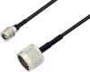 QMA Male to N Male Cable 24 Inch Length Using LMR-100 Coax with HeatShrink, LF Solder - PE3W01151LF/HS-24 - Pasternack