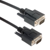 Amphenol CS-DSLSZH9MM0-002.5 9-Pin (DB9) LSZH Low Smoke D-Sub Cable - Double Shielded + EMI Cage - Male / Male 2.5ft - Image