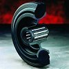 Rubber tyre on Plastic centre - WPS8LRBM25 - Plasticwheels Ltd.
